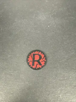 Pokemon TCG Vintage Team Rocket - 2004 - Red & Silver Plastic Flip Coins - Image 1