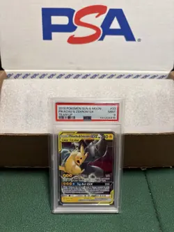 Pokemon TCG: Pikachu & Zekrom GX #33/181 Sun & Moon Tag Team PSA 9, MINT. - Image 1