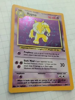 Pokemon Hypno 8/62 Fossil Holo Rare - Uncirculated - Image 2