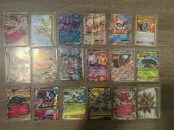 Lot of 18 Rare Valuable Pokemon TCG Cards. EX, Mega EX, V, Break. - Image 1