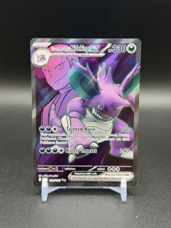 Team Rocket's Nidoking ex 216/182 Ultra Rare Holo Destined Rivals Pokemon TCG - Image 1