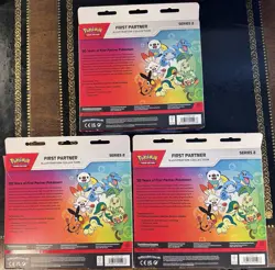 Pokemon TCG First Partner Illustration Collection Series 2 X3 Brand New Sealed - Image 2