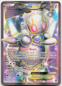 Magearna EX 110/114 Ultra Rare Steam Siege Pokemon Holo Moderately Played - Image 1