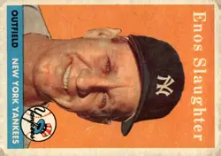 Enos Slaughter Base Topps 142 MP - Image 1