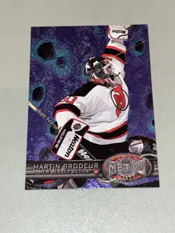 1996-97 Fleer Metal Universe Martin Brodeur New Jersey Devils HOF Goalie Card - Image 3