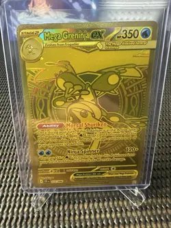 Mega Greninja EX 122/086 HYPER RARE GOLD Foil Pokemon TCG - Image 1