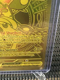 Mega Greninja EX 122/086 HYPER RARE GOLD Foil Pokemon TCG - Image 5