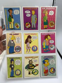 1993 SkyBox Simpsons Series 1 COMPLETE Master Set 1-80 10 Tattoos +9 Wiggle NM/M - Image 4