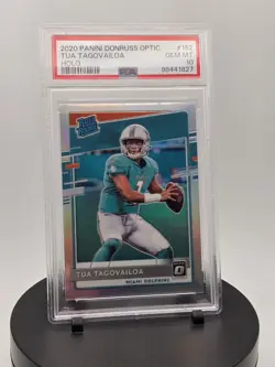 Tua Tagovailoa 2020 Panini Donruss Optic - Rated Rookies #152 Holo Prizm PSA 10 - Image 1