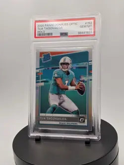Tua Tagovailoa 2020 Panini Donruss Optic - Rated Rookies #152 Holo Prizm PSA 10 - Image 3