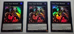 Yugioh! 3x Time Thief Redoer 1.Ed. RA01-EN041 Super Rare play set 25th - Image 1