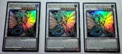 Yugioh! 3x Ancient Fairy Dragon 1st Ed. RA01-EN030 Ultra Rare play set 25th - Image 1