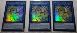 Yugioh! 3x Knightmare Unicorn 1st Ed. engl. RA01-EN043 Ultra Rare play set - Image 1