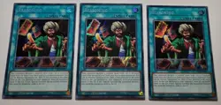 Yugioh! 3x Reasoning 1st Ed. RA01-EN052 Secret Rare play set 25th - Image 1