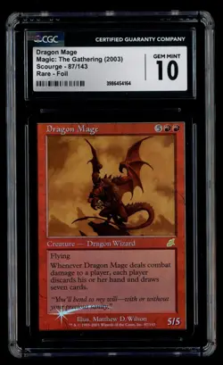 ***CGC 10 FOIL Dragon Maze*** MTG Scourge Magic Kid Icarus - Image 1