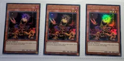 Yugioh! 3x Lonefire Blossom 1st Ed. engl. RA01-EN002 Ultra Rare play set - Image 1