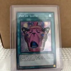 YUGIOH Pot Of Sloth CORI-EN061 Secret Rare 1ST ED - Image 1
