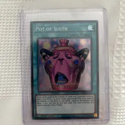 YUGIOH Pot Of Sloth CORI-EN061 Secret Rare 1ST ED - Image 2