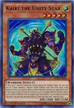 Kaiki the Unity Star - BLRR-EN038 - Ultra Rare - 1st Edition - Lightly Played - Image 1