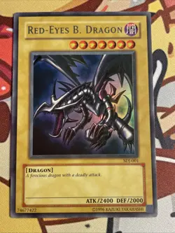 Yugioh Red-Eyes B. Dragon SDJ-001 Unlimited Ultra Rare NM - Image 1