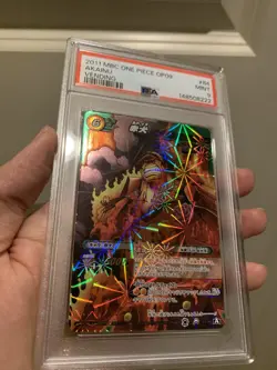 PSA 9 2011 MIRACLE BATTLE CARDDASS ONE PIECE OP09 84 AKAINU VENDING - Image 3