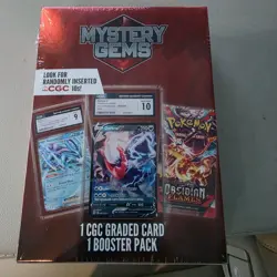 Pokemon TCG Mystery Gems Box 2025 Sealed CGC Graded Card Booster Pack - Image 1