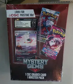 Pokemon TCG Mystery Gems Box 2025 Sealed CGC Graded Card Booster Pack - Image 2