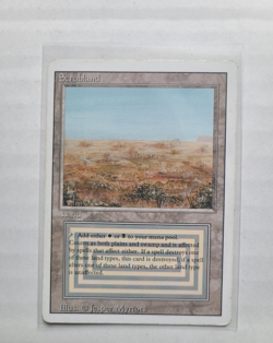 MTG 1994 Scrubland Dual Land Vintage Revised Rare Magic Card Reserved, Commander - Image 3