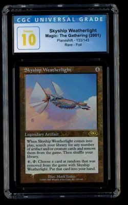 ***CGC Pristine 10 FOIL Skyship Weatherlight*** MTG Apocalypse Magic Kid Icarus - Image 1