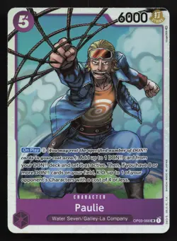 Paulie OP03-066 Super Rare Pillars of Strength One Piece Card - Image 1
