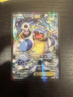 Pokemon TCG Card - Blastoise EX XY122 Black Star Promo Full Art XY Holo Rare - Image 1