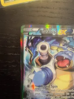 Pokemon TCG Card - Blastoise EX XY122 Black Star Promo Full Art XY Holo Rare - Image 2