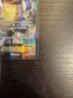 Pokemon TCG Card - Blastoise EX XY122 Black Star Promo Full Art XY Holo Rare - Image 4