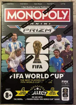 Monopoly Panini Prizm FIFA World Cup Factory Sealed Blaster Box 24 Cards 2026 - Image 1