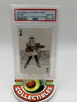 Shonen Jump Playing Card Bulma Queen of Spades Big Four PSA 10 Gem Mint - Image 1