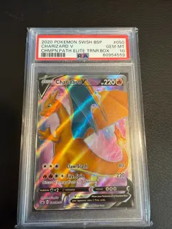 Charizard V SWSH050 SWSH: Sword & Shield Promo Cards Holo PSA 10 - Image 1
