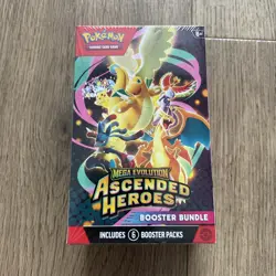 Pokemon TCG: Mega Evolution-Ascended Heroes Booster Bundle (6 Packs) New Sealed! - Image 1