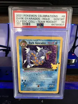 2021 Pokemon Celebrations Dark Gyarados Holo PSA 10 GEM MINT - Image 1