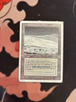 VTG Magic the Gathering Revised Edition Tundra Dual Land Reserved List LP/MP - Image 1