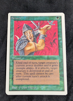 Berserk Unlimited Edition Uncommon MAGIC: THE GATHERING MtG -Lightly Played LP - Image 1