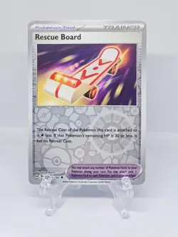 159/162 RESCUE BOARD | REVERSE HOLO TRAINER | TEMPORAL FORCES POKEMON CARD - Image 1