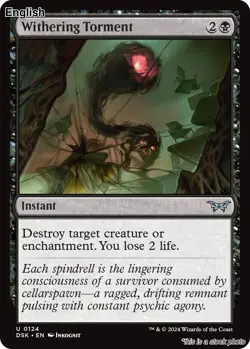 MTG Withering Torment [DSK - 124] LP - Image 1