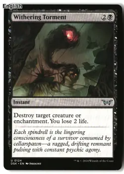 MTG Withering Torment [DSK - 124] LP - Image 2