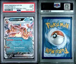 2025 POKEMON SVP EN-SV BLACK STAR PROMO #196 CHARIZARD EX PSA 9 - Image 3