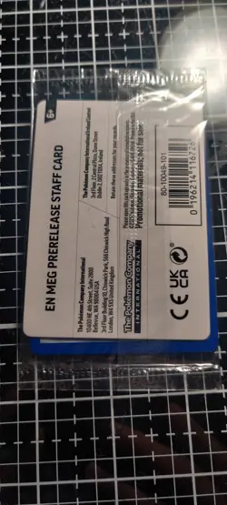 Pokemon TCG - Mega Evolution - STAFF Prerelease Promos - Full Set of 4 - SEALED - Image 2