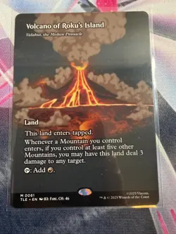 Volcano of Roku's Island - Valakut, the Molten Pinnacle BORDERLESS Avatar MTG - Image 1