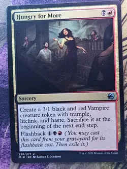 Hungry for More 228 Uncommon Innistrad: Midnight Hunt Magic: The Gathering MP - Image 1