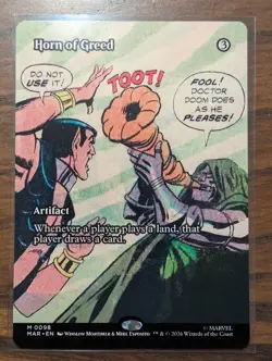 Horn of Greed 0098 (Borderless Regular) Marvel Universe Eternal-Legal - Image 1