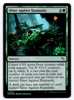 Slime Against Humanity MKM 177 - Foil - NM - Magic the Gathering - Image 1