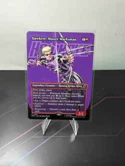 Hawkeye, Master Marksman (Borderless) 367 Marvel Super Heroes MTG NM - Image 1